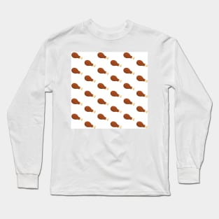 Chicken Leg - White Long Sleeve T-Shirt